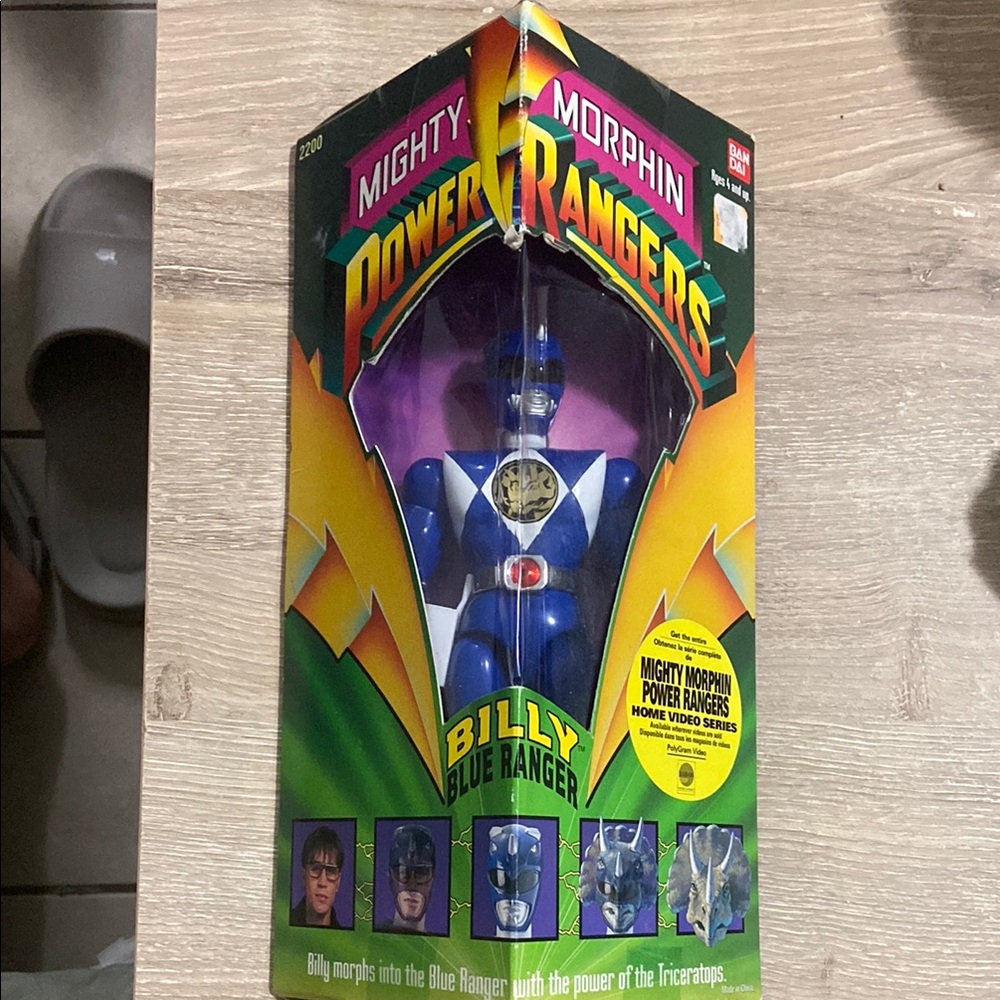 1993 Billy Blue Ranger Mighty Morphin Power Rangers Bandai NEW MISB SEALED
